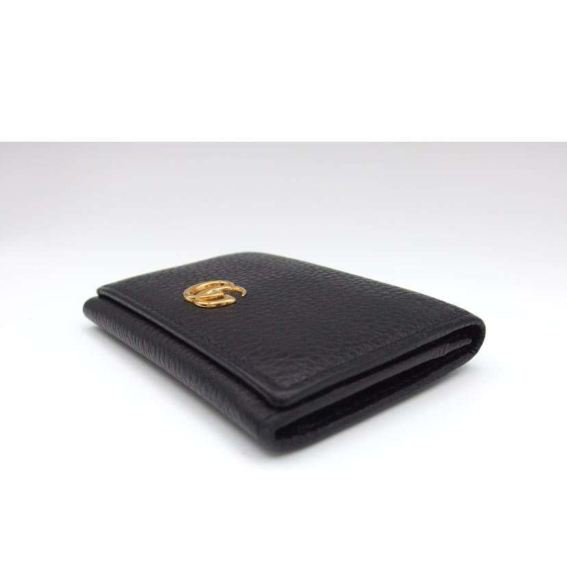 GUCCI グッチ/GGマーモント／二つ折りカードケース／ブラック/474748//203***/Aランク/04