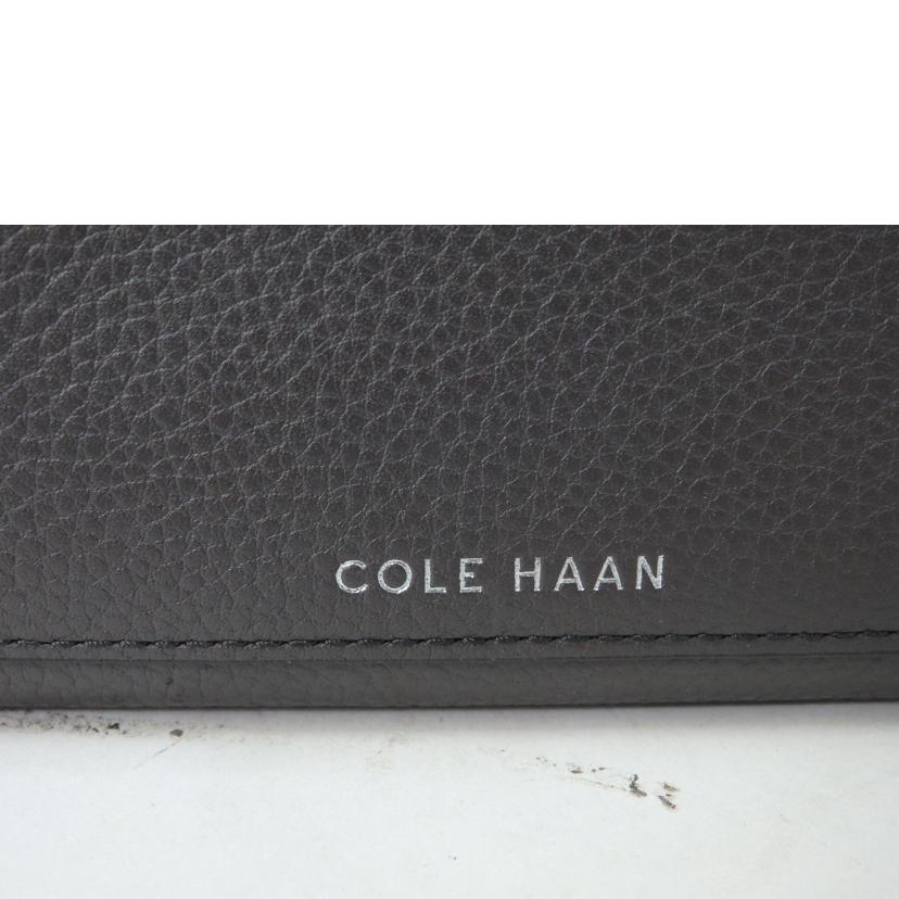 COLE　HAAN/エンベロープフラップウォレット　グレー×ブラック/06373//Bランク/84