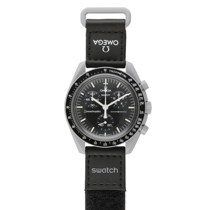 OMEGA×Swatch OMEGA×Swatch/ムーンウォッチ／MISSION　OF　THE　MOON／クォーツ/S033M100//Aランク/75