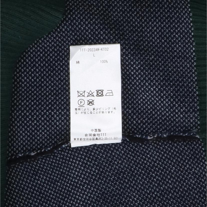 TTT MSW ブラック ニットベスト 値下げ】TTT MSW PANTHER KNIT VEST ニットベスト TTT-2021AW