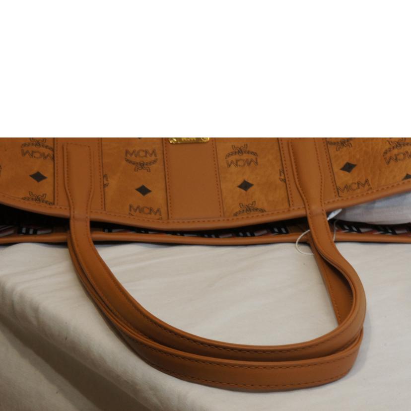 MCM エムシーエム/ロゴグラムスイングトートブラウンポーチ付/MWPCSV101C0001//SAランク/92