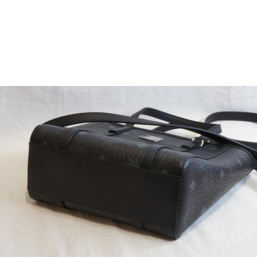 MCM エムシーエム/ロゴグラムミニショッピングトート2WAYブラック/MWPAATN04BK001//SAランク/92