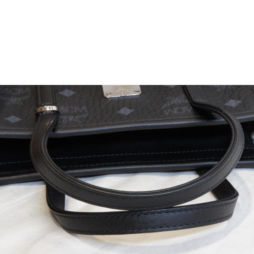 MCM エムシーエム/ロゴグラムミニショッピングトート2WAYブラック/MWPAATN04BK001//SAランク/92