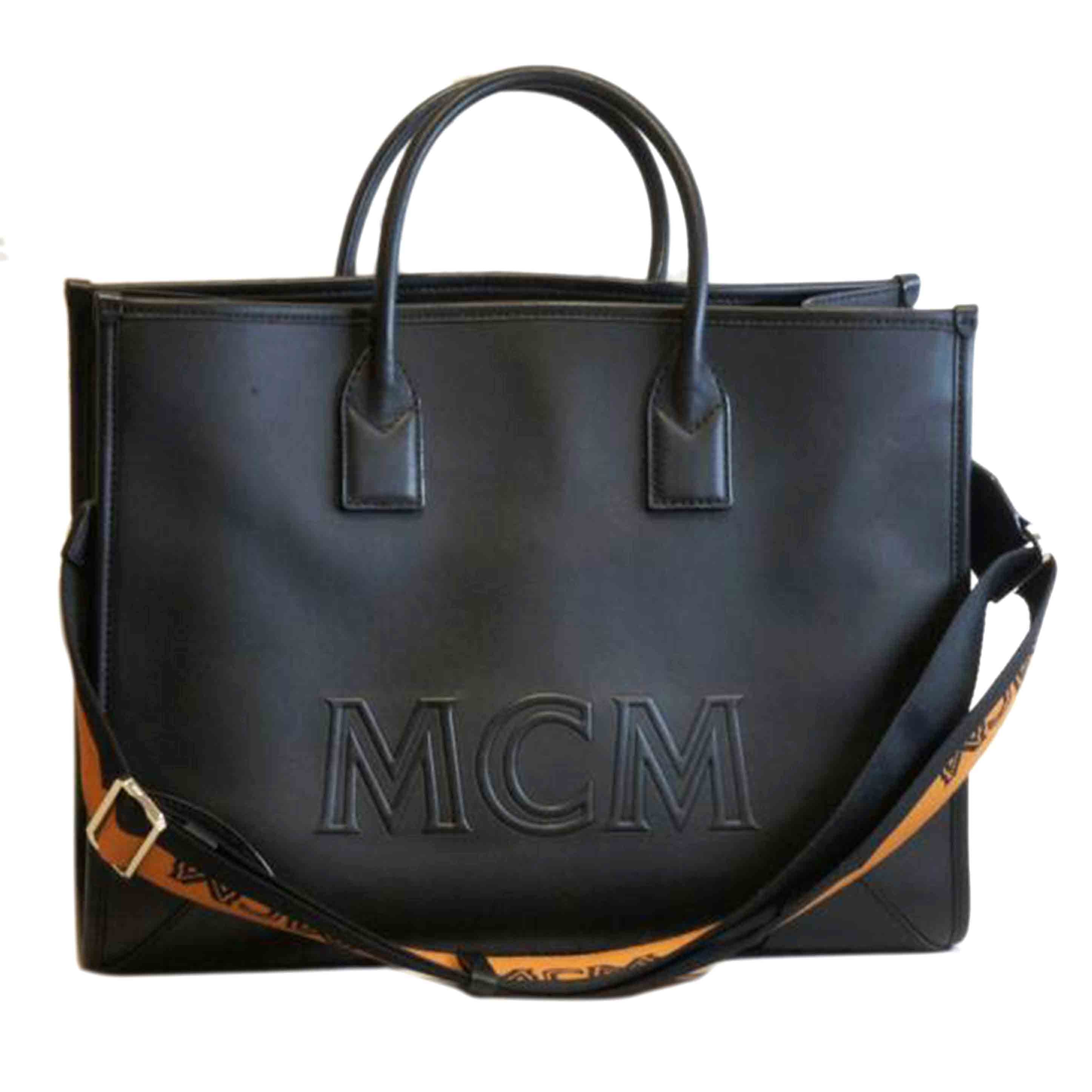 MCM エムシーエム/レザーロゴトートロゴストラップ//Aランク/92