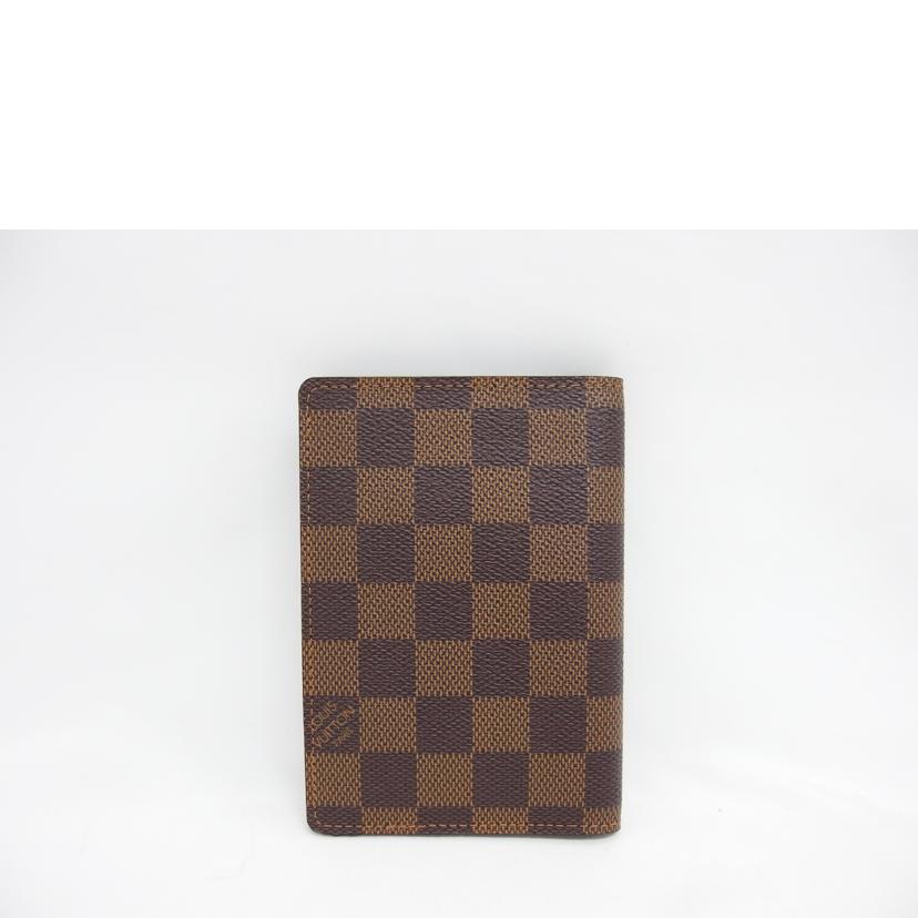LV ルイ・ヴィトン/クーヴェルテュール・パスポールNM／ダミエ／エベ /N60189//CA1***/Aランク/18