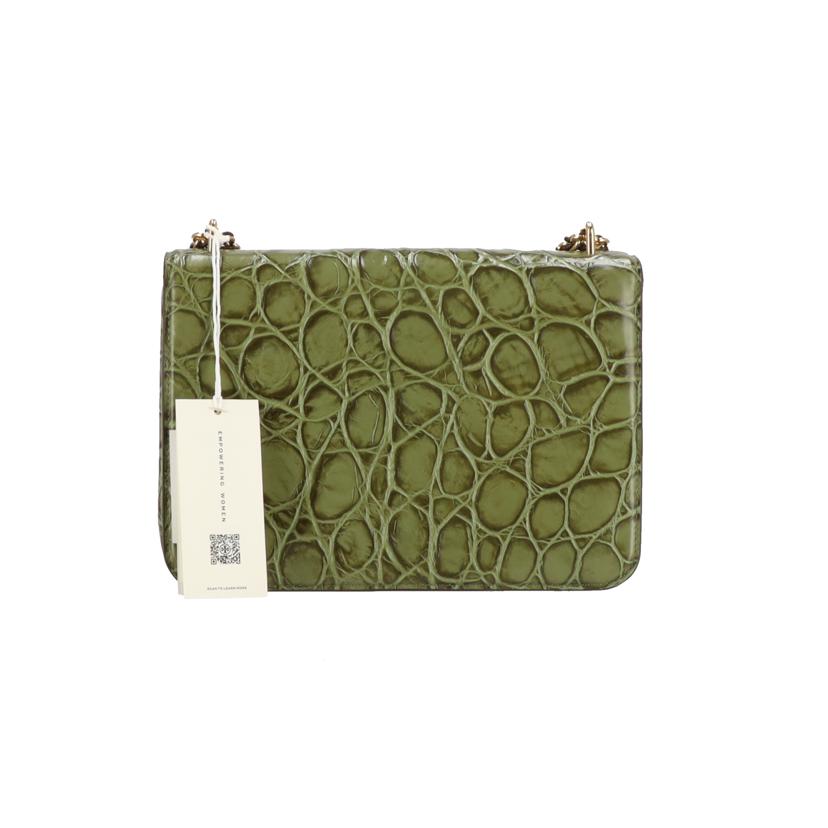 TORY　BURCH トリーバーチ/BRITTEN　EMBOSSED　CROC　SMALL　SHOULDER　BAG/175723//Sランク/94