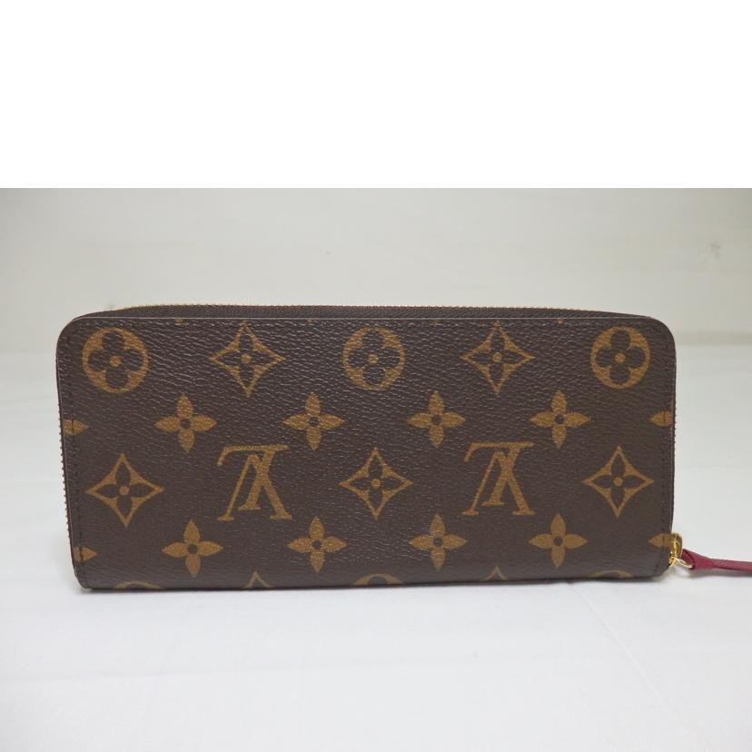 LOUIS VUITTON/ポルトフォイユクレマンス／モノグラム／フューシャ/M60742//RFI*/Aランク/84