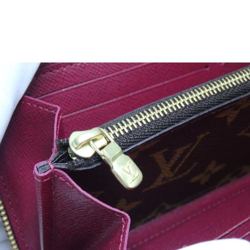 LOUIS VUITTON/ポルトフォイユクレマンス／モノグラム／フューシャ/M60742//RFI*/Aランク/84