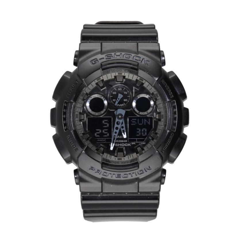 CASIO カシオ/G－SHOCK／デジアナウォッチ／クォーツ／ブラック/GA-100CF//508*/ABランク/18