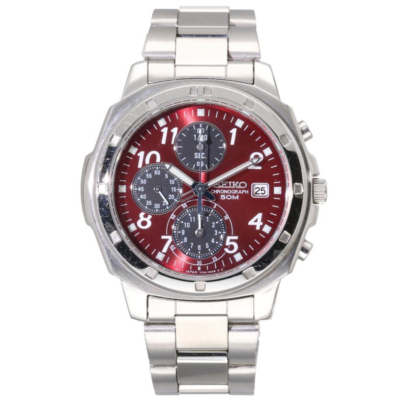 SEIKO セイコー/SEIKO／　メンズクロノグラフ／　赤文字盤/7T92-0CA0//7N0***/ABランク/70