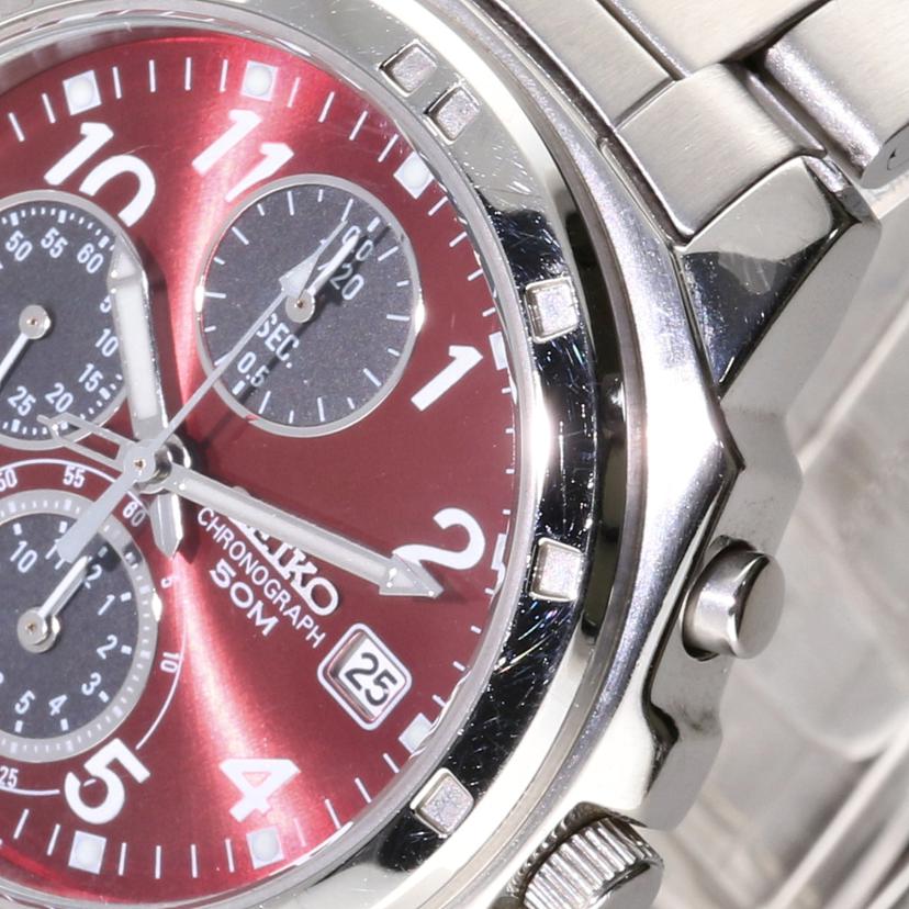 SEIKO セイコー/SEIKO／　メンズクロノグラフ／　赤文字盤/7T92-0CA0//7N0***/ABランク/70