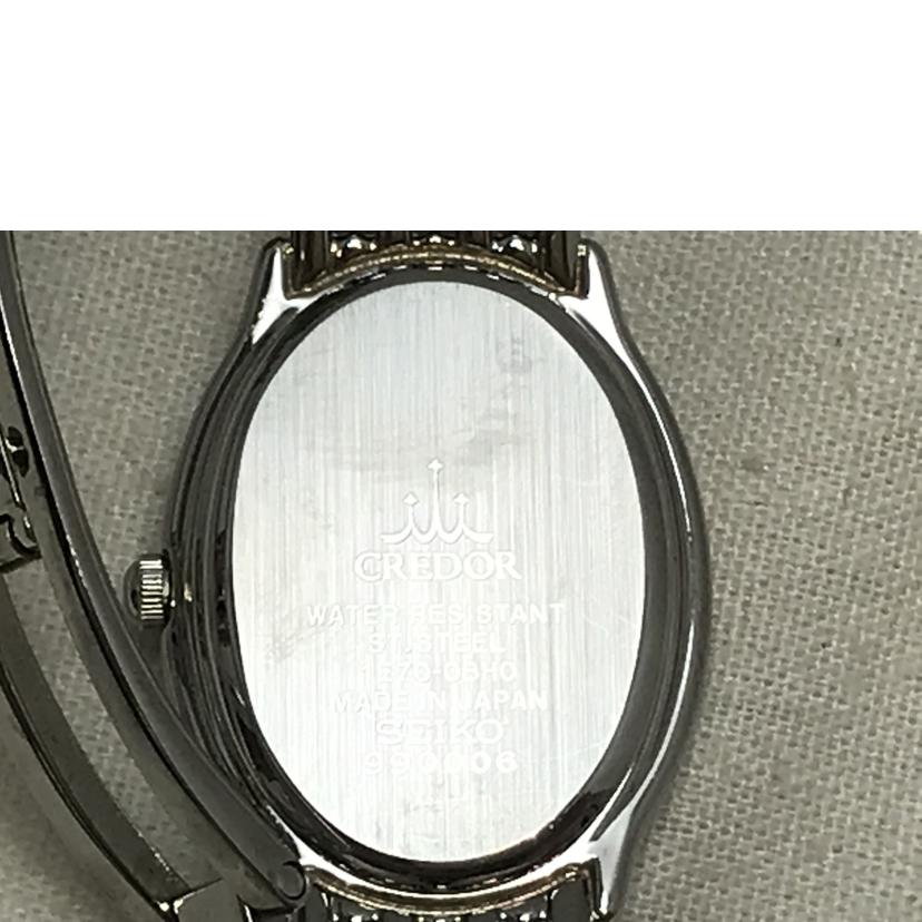 SEIKO セイコー/クレドール　12Pダイヤモンド　ホワイトシェル/1E70-0BH0//990***/Bランク/51