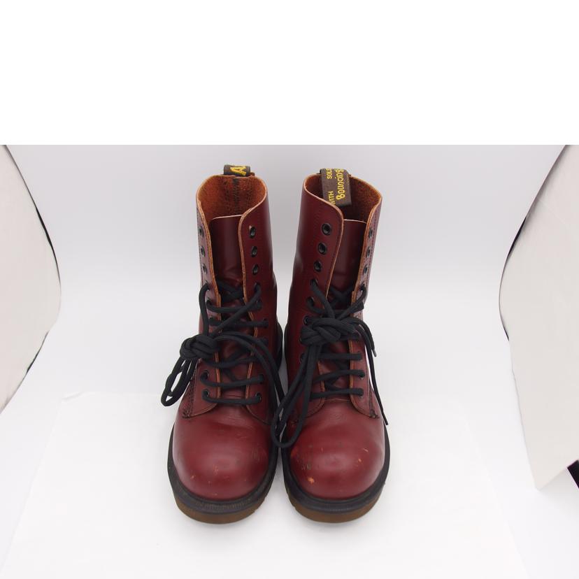 ドクターマーチン/10ホールレースアップブーツ／チェリーレッド/1490//Bランク/04