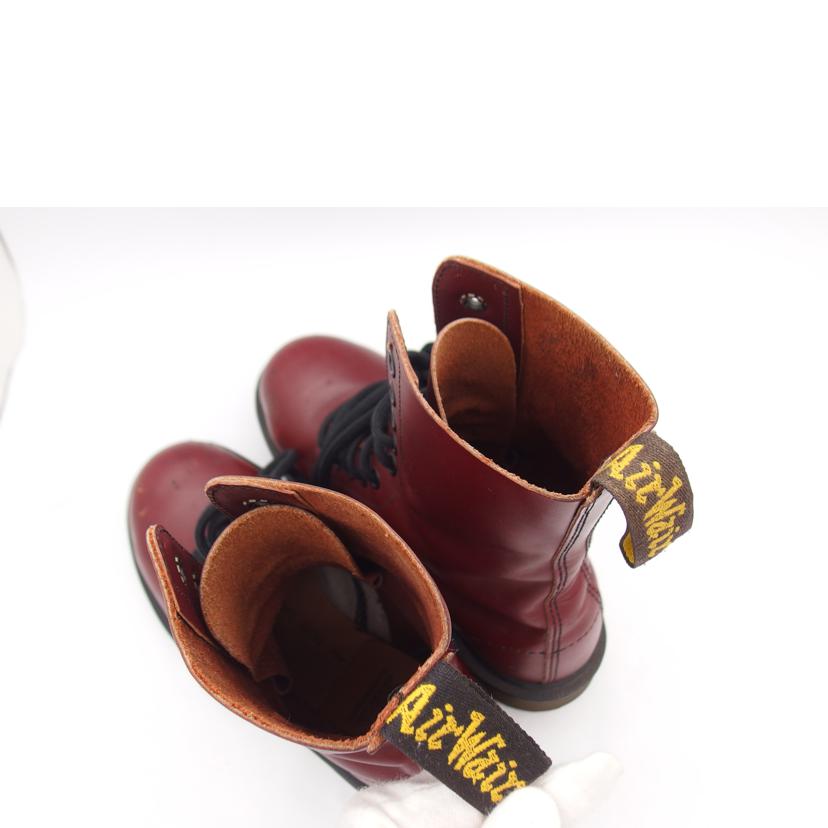 ドクターマーチン/10ホールレースアップブーツ／チェリーレッド/1490//Bランク/04