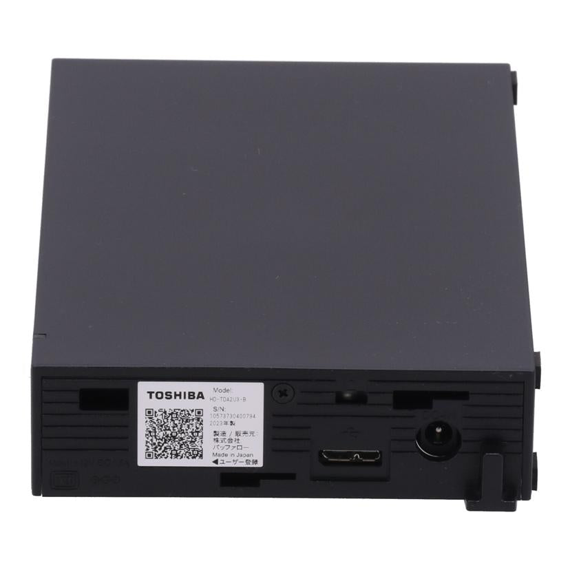 TOSHIBA 東芝　/外付けHDD　2TB／CANVIO　DESKTOP/HD-TDA2U3-B//105737304007/Bランク/70
