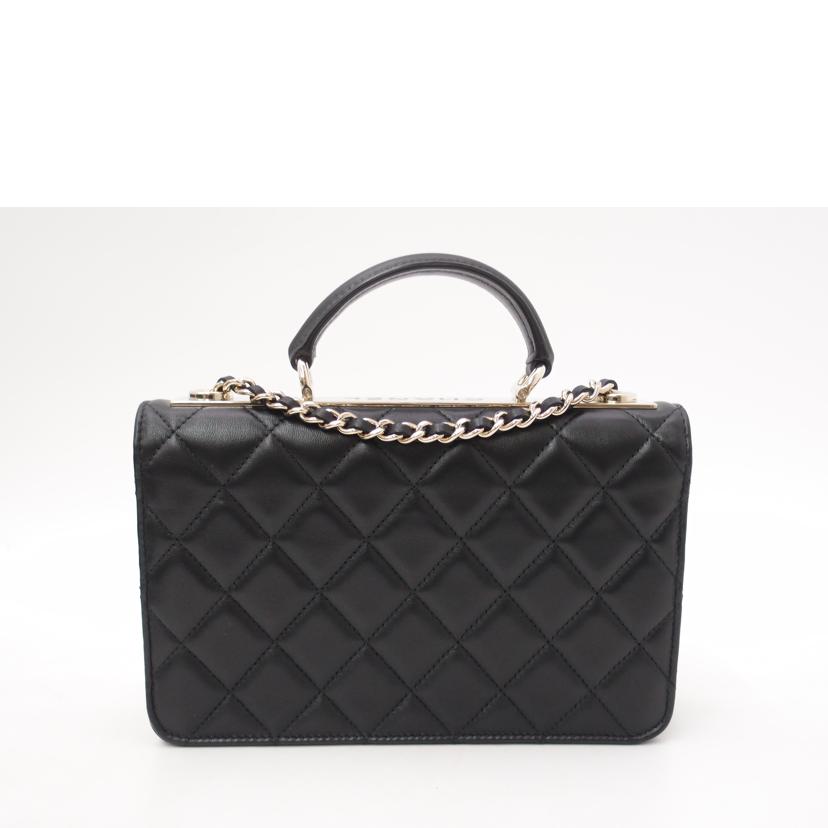 CHANEL シャネル/トレンディCCトップハンドルマトラッセ2wayバッグ/ブラック/AP4184//KHE*****/Aランク/69