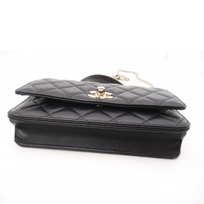 CHANEL シャネル/トレンディCCトップハンドルマトラッセ2wayバッグ/ブラック/AP4184//KHE*****/Aランク/69