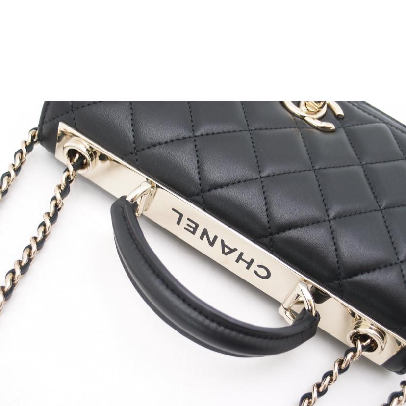 CHANEL シャネル/トレンディCCトップハンドルマトラッセ2wayバッグ/ブラック/AP4184//KHE*****/Aランク/69