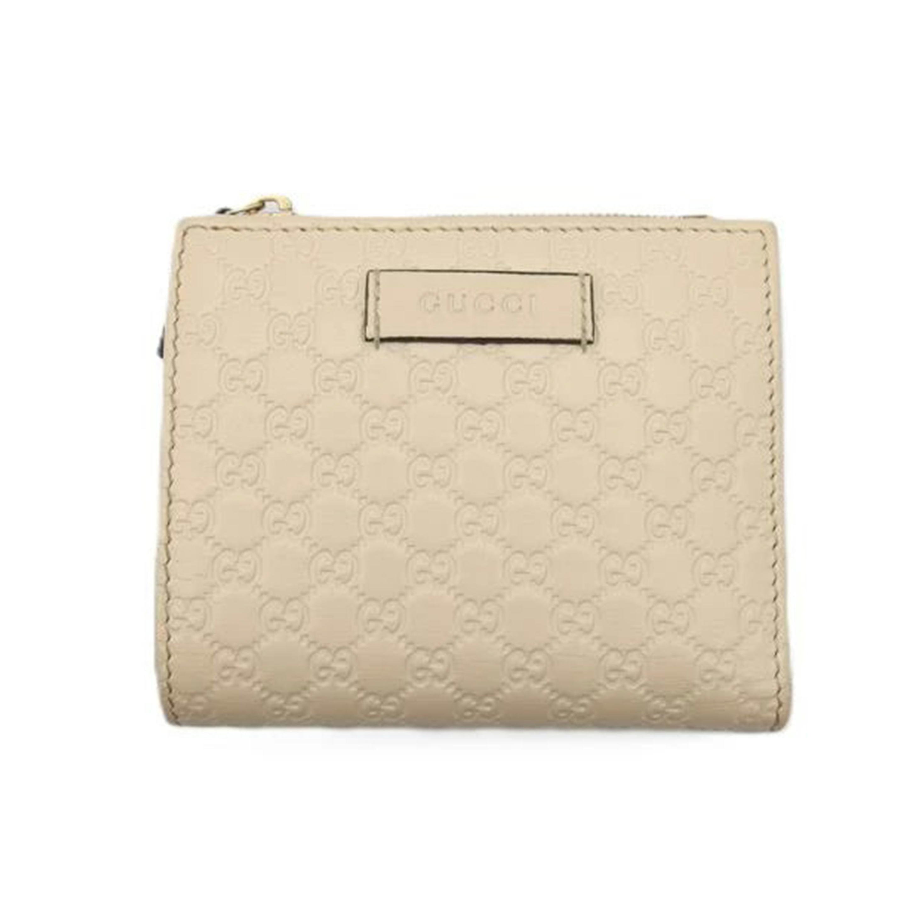 GUCCI グッチ/マイクログッチ　シマ／二つ折り財布／アイボリー/510318//525***/ABランク/04