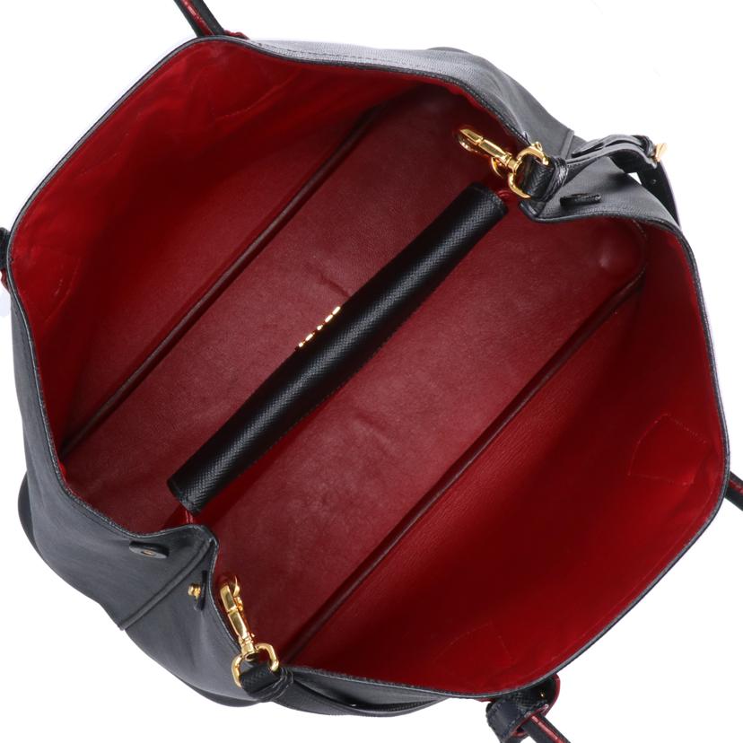 PRADA/サフィアーノ2WAYトートバッグ//Bランク/85