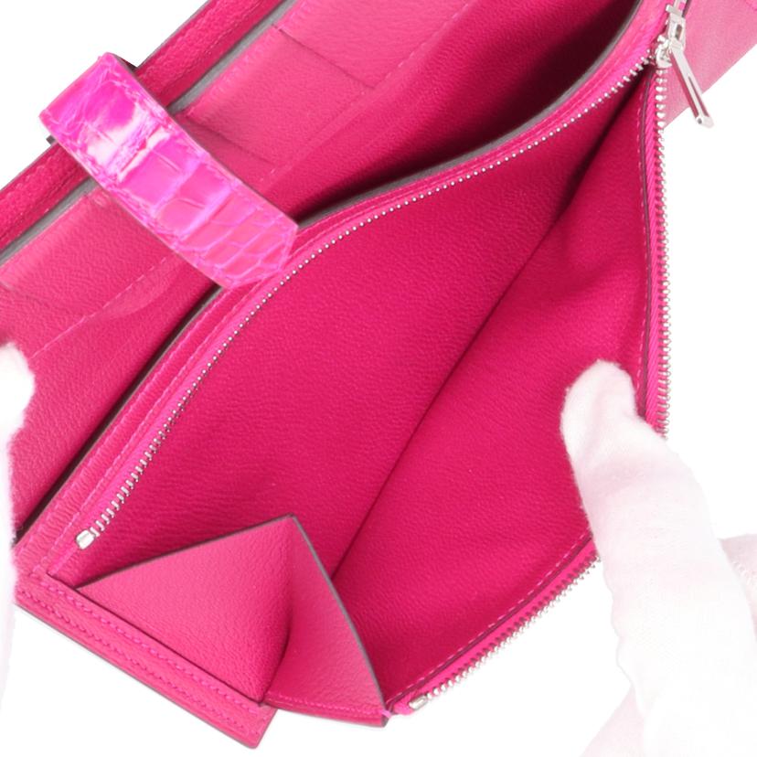 HERMES エルメス/ベアンスフレ アリゲーター シルバー金具/H047208CK90//WPN*******/Aランク/09