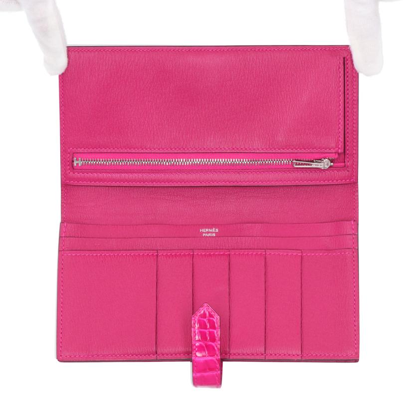 HERMES エルメス/ベアンスフレ アリゲーター シルバー金具/H047208CK90//WPN*******/Aランク/09