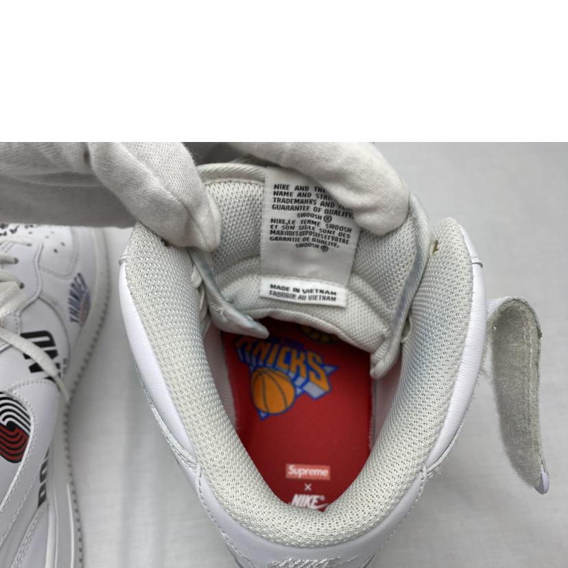 NIKE/Supreme×NBA×Nike Air Force 1 Mid ’07/AQ8017-100//Bランク/52