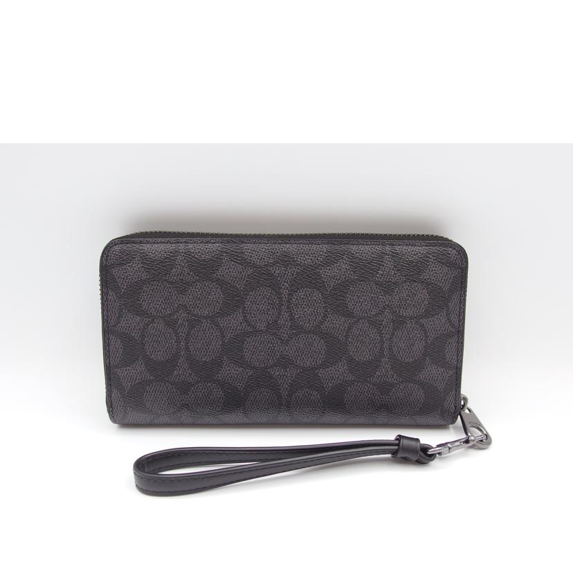 COACH コーチ/ロングジップアラウンドウォレット／シグネチャーキャンバス/CW778//D25**/Aランク/04