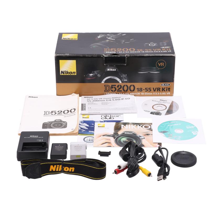 Nikon ニコン　/デジタル一眼　レンズキット/D5200 18-55VR ﾚﾝｽﾞｷｯﾄ//2076941/Bランク/67