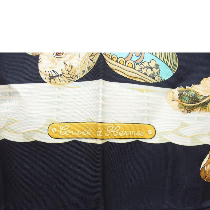 エルメス/カレ　90　Couvee　d　Hermes　エルメスの卵　シルク　スカーフ//HER***/ABランク/04