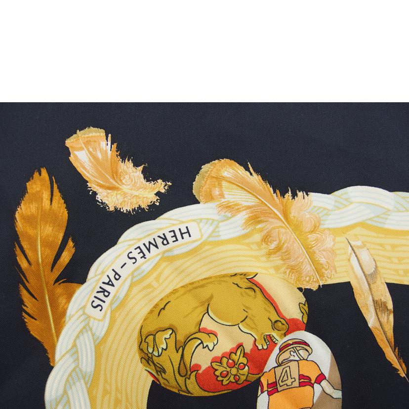 エルメス/カレ　90　Couvee　d　Hermes　エルメスの卵　シルク　スカーフ//HER***/ABランク/04