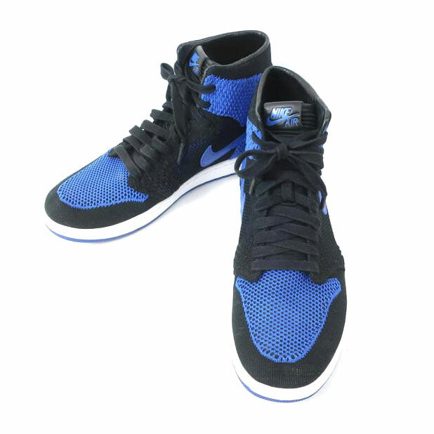 NIKE ナイキ/AIR　JORDAN　1RETRO　エアジョーダン1　レトロ　ハイ　フライニット　ロイヤル　28．0cm　ブラック×ブルー/919704-006//Bランク/65