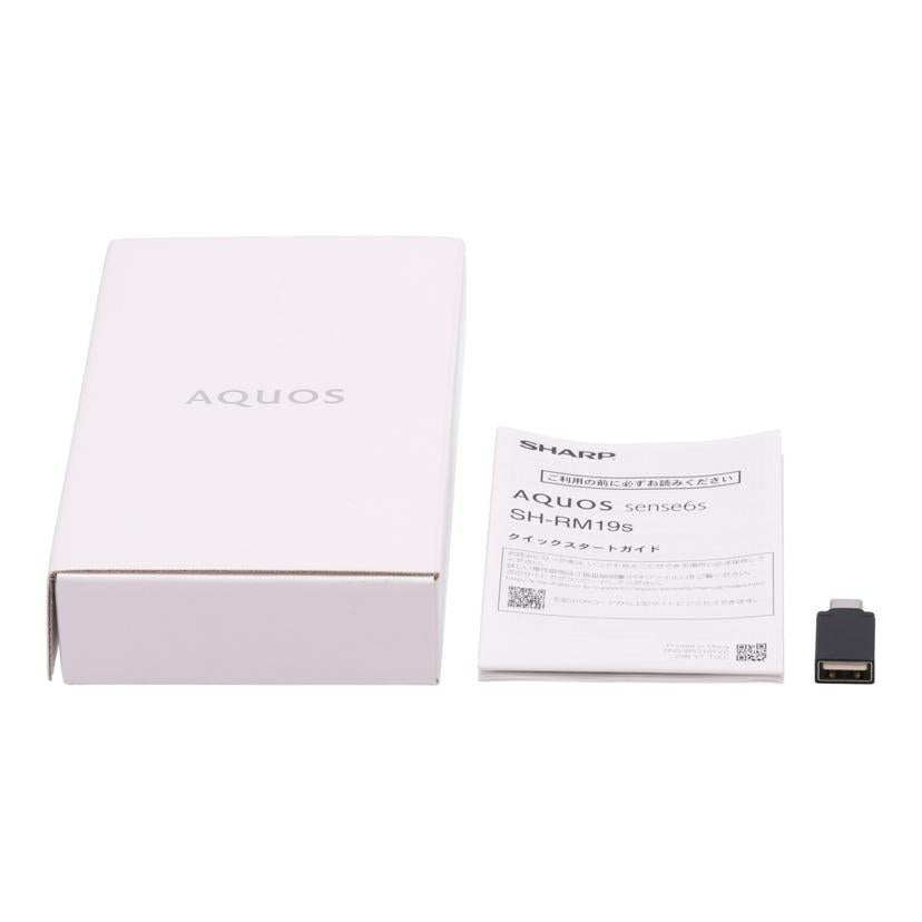 SHARP　Rakuten　 シャープ　/スマートフォン／AQUOS　sense6s/SH-RM19S//359971911257581/Aランク/64