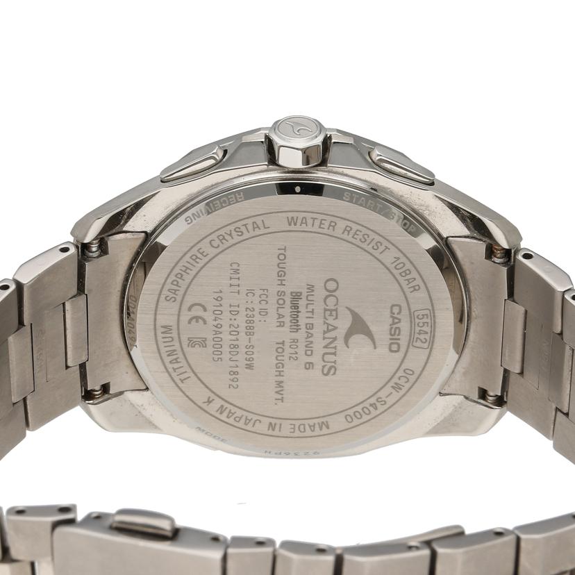 CASIO カシオ/オシアナス・マンタ/メンズ/電波ソーラー/OCW-S4000-1AJF//BBQ****/Bランク/40