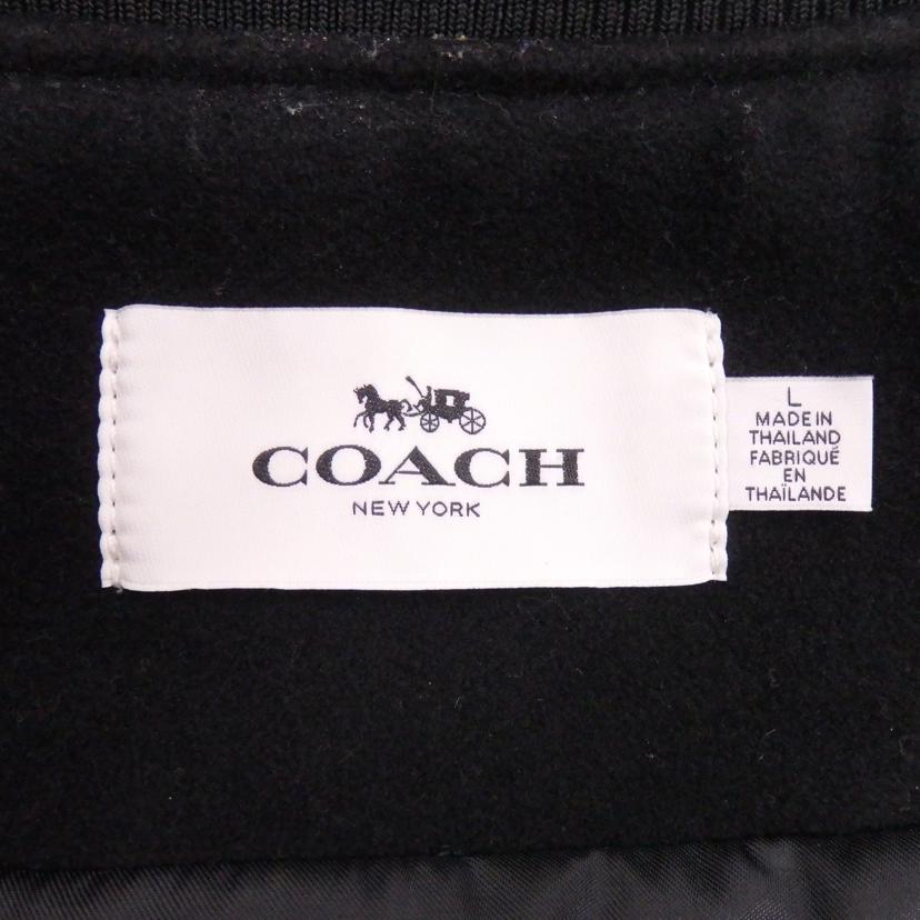 COACH/シグネチャーウール・レザーブルゾン/F78473//Aランク/77