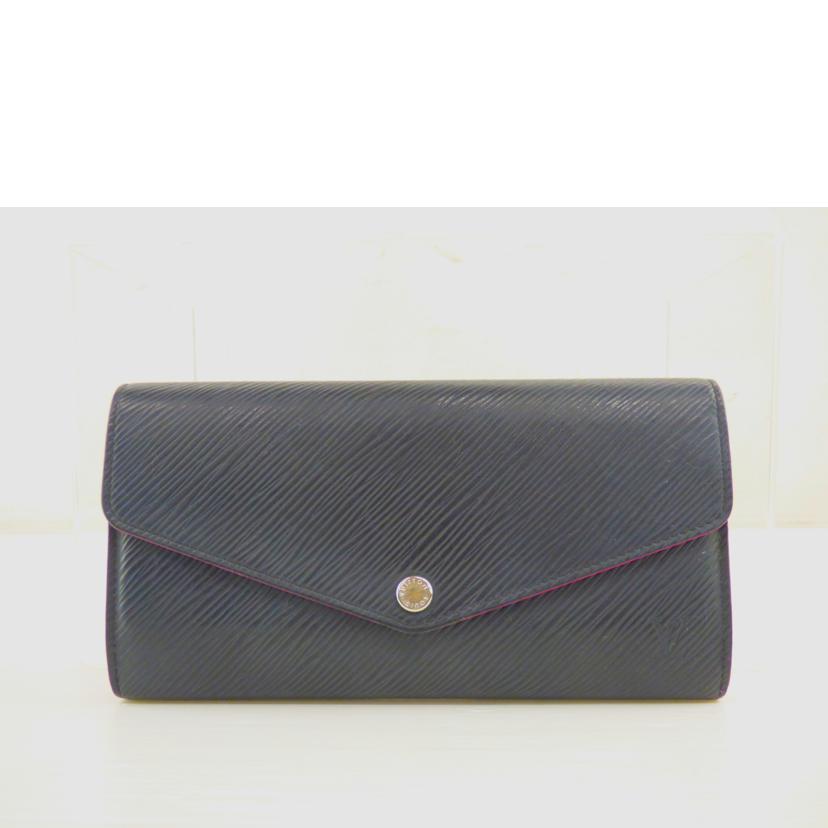 LOUIS　VUITTON ルイ・ヴィトン/ポルトフォイユ・サラ／エピ／ノワール／ホットピンク/M64322//RA0***/Bランク/64