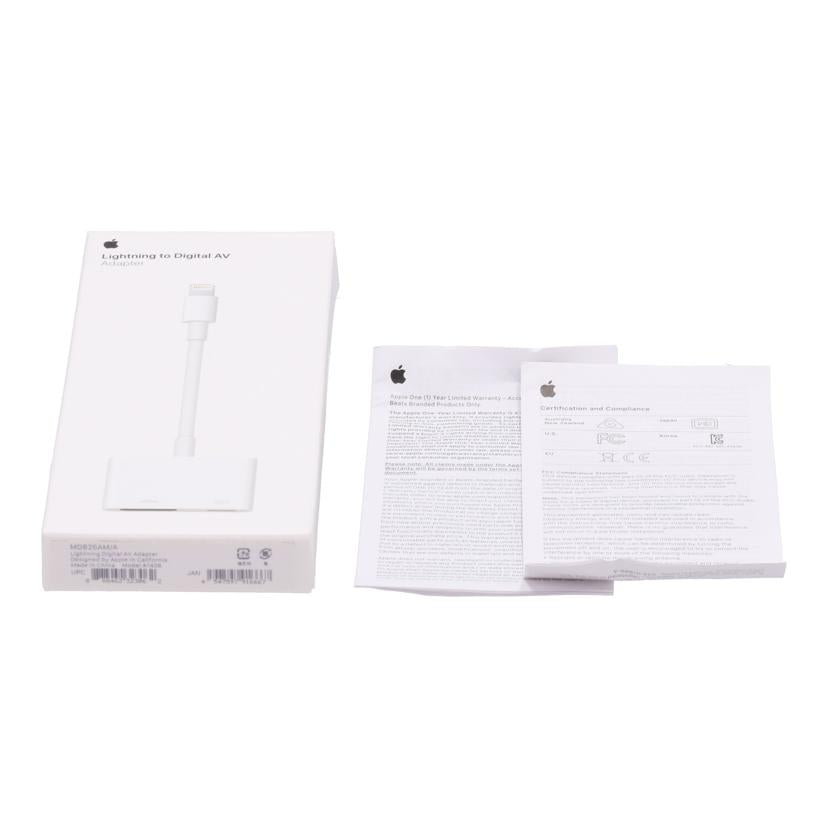 Apple　 アップル　/Lightning－Digital　AVケーブル/MD826AM/A//-/Bランク/84