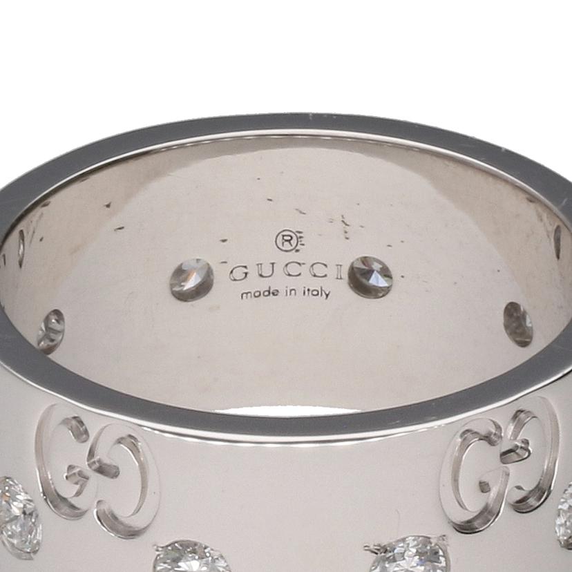 GUCCI グッチ/750WG／GGアイコンダイヤリング/ｻｲｽﾞ:10//2337AL/Aランク/91