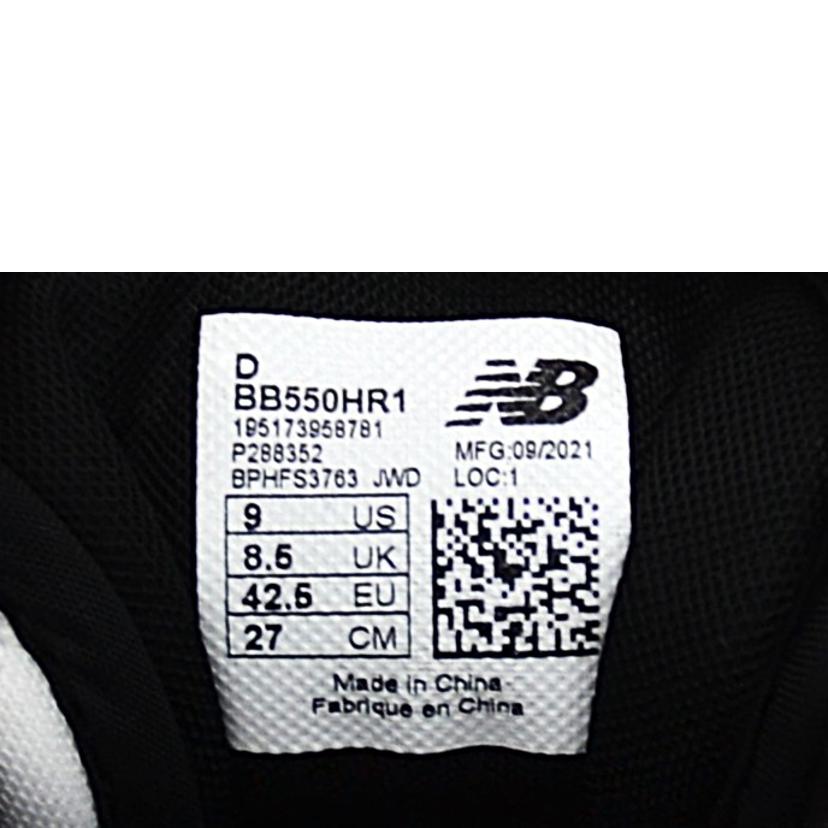NB/550／ホワイト／レッド/BB550HR1//ABランク/75
