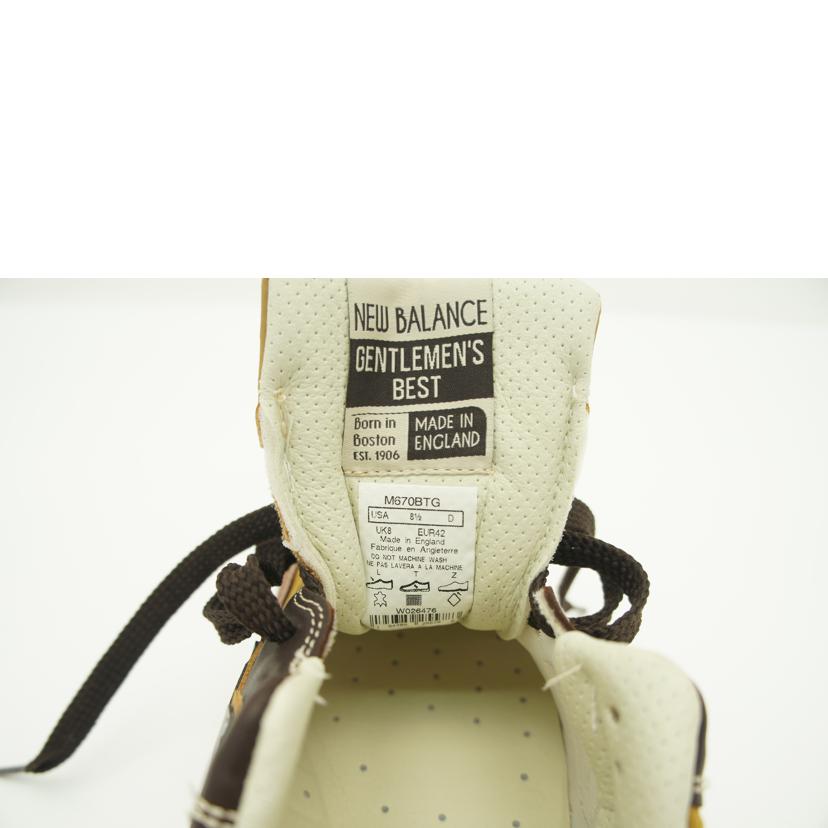 new　balance ニューバランス/ザ・ジェントルマンズパック／ブラウン/M670BTG//Aランク/75