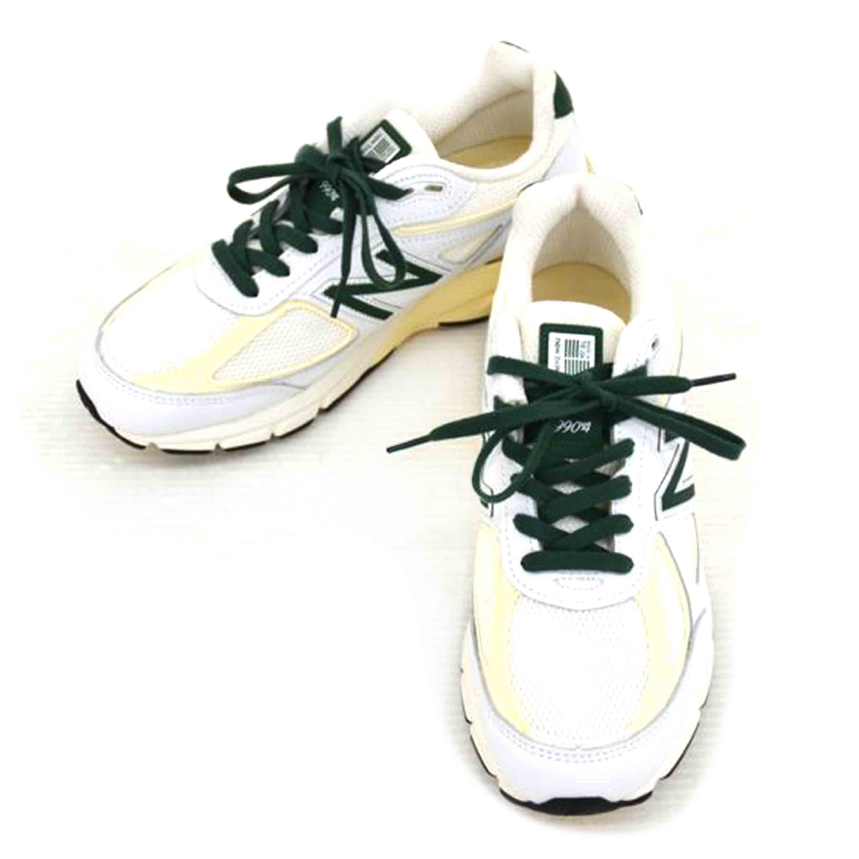new　balance ニューバランス/990V4／ホワイト／グリーン/U990TC4//SAランク/75