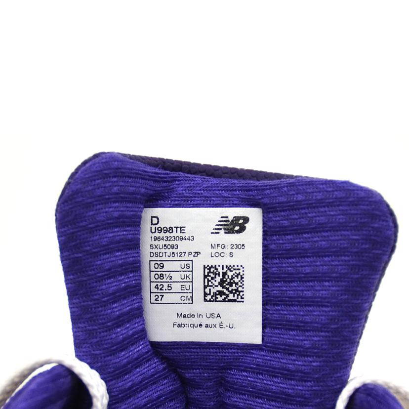 new　balance ニューバランス/998／プラムパープル/U998TE//SAランク/75