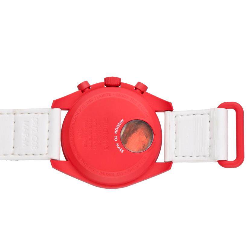OMEGA×swatch オメガ×スウォッチ/ムーンスウォッチ　MISSION　TO　MARS／クォーツ/SO33R100//Aランク/05