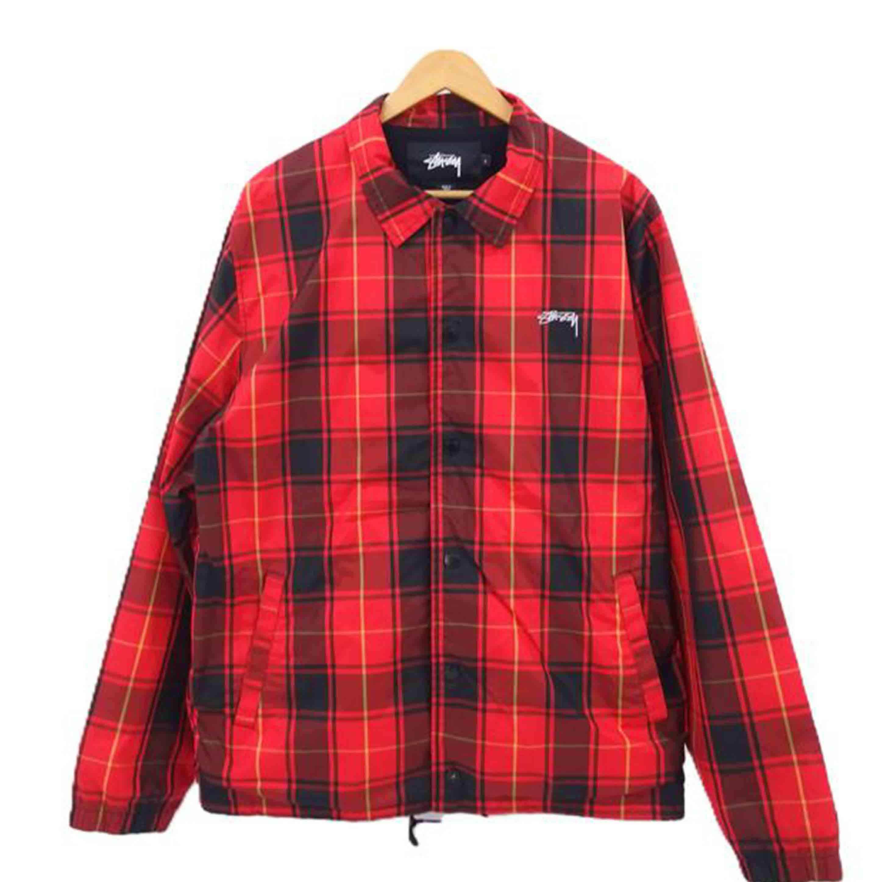 STUSSY ステューシー/バックロゴプリント／チェック柄ナイロンジャケット/115353//ABランク/18