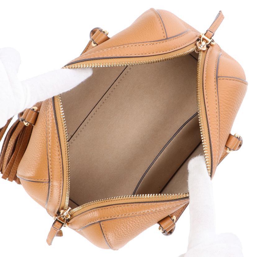 TORY BURCH トリーバーチ/THEA MINI SATCHEL/2way/ブラウン系/146449//12-**/Aランク/40