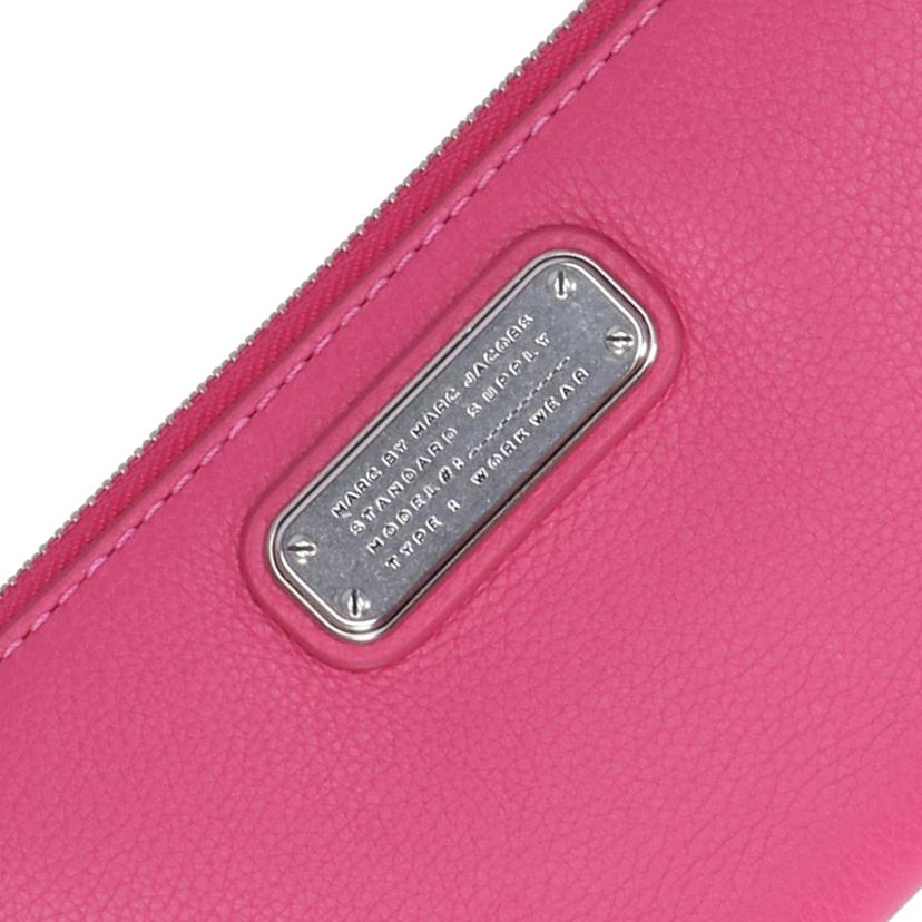 MARC　BY　MARC　JACOBS マークバイマークジェイコブス/ラウンドファスナー長財布／ピンク//SAランク/18