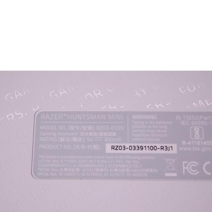 RAZER レイザー/ゲーミングキーボード/RZ03-0339//PM2225F46100092/Bランク/76