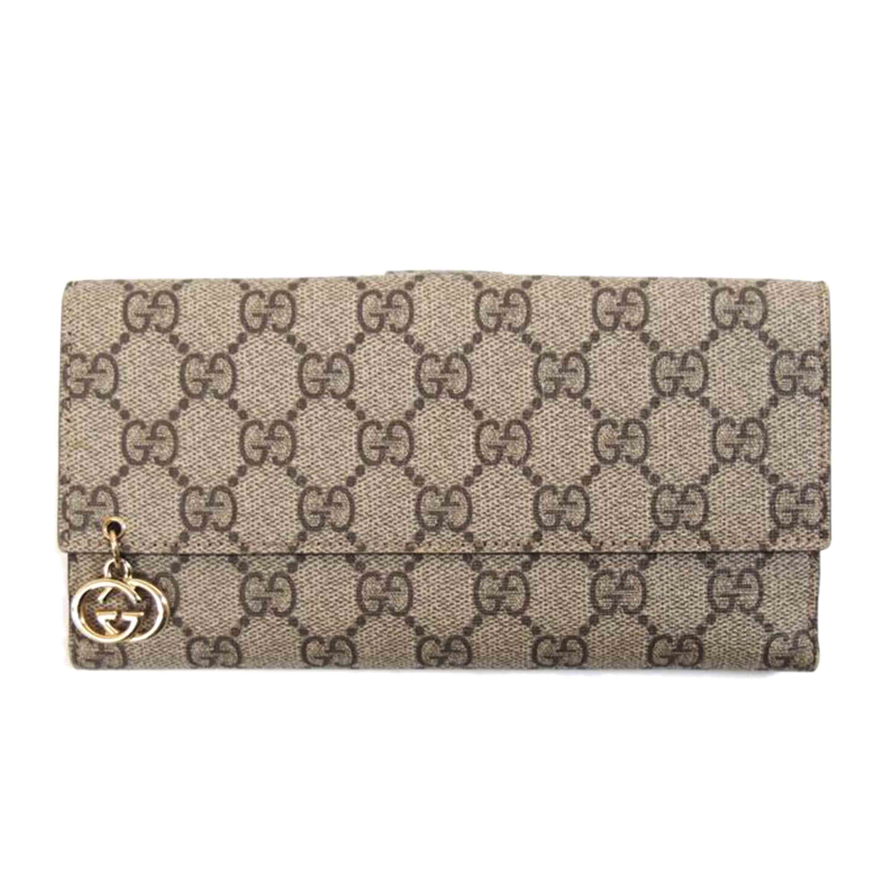 GUCCI グッチ/GGスプリームWホック長財布/212104//095*/Aランク/71