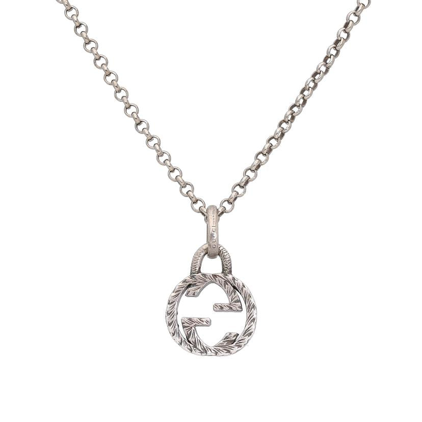 GUCCI グッチ/925インターロッキングGネックレス//☆503FI/ABランク/18