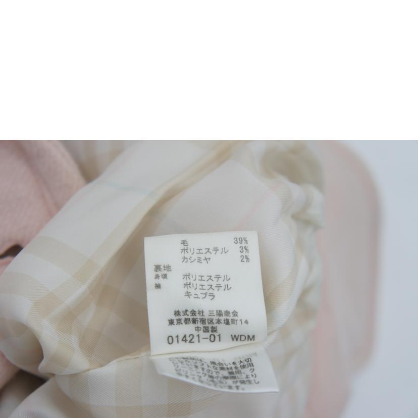 BURBERRY　BLUE　LABEL バーバリーブルーレーベル/BURBERRY　BLUE　LABEL　ウールコート/FNF24-712-12//ABランク/19